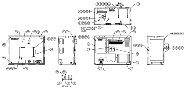 R-100 1800 Rpm 2.5l 240v Diagram and Parts List for 0052130 (4321570 - 4328805)(2005) Generac Generator