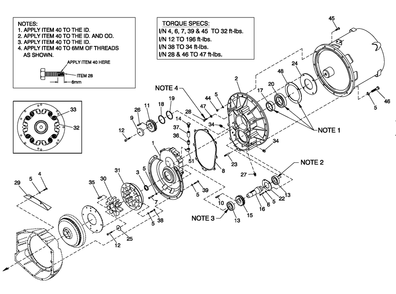 Gearbox 390 Diagram and Parts List for QT13068AVAN (4265277)(2005) Generac Generator