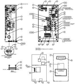 Transfer Switch Assembly Diagram and Parts List for 0052260 (0005V08705)(2005) Generac Generator