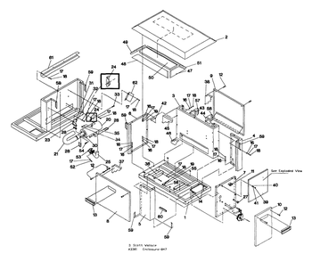 Enclosure Diagram and Parts List for 0847-0  Generac Generator