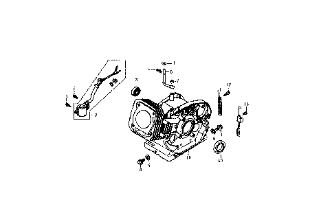 Crankcase Diagram and Parts List for LP5500-6001-0  Generac Generator