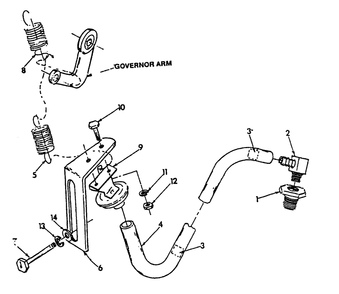 Vacuum Dash Pot Diagram and Parts List for 9303-7  Generac Generator