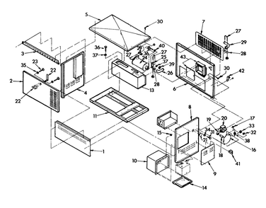 Enclosure Diagram and Parts List for 9067-4  Generac Generator