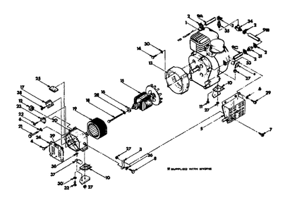 Generator No. 75447 Diagram and Parts List for A1400 (8967-2)(8967-2) Generac Generator