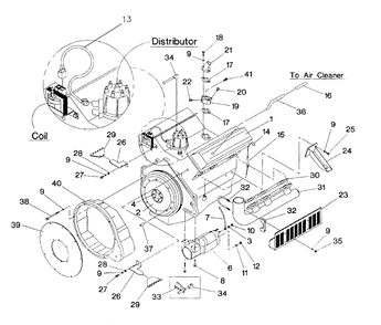 Engine Parts Diagram and Parts List for 4123-0  Generac Generator