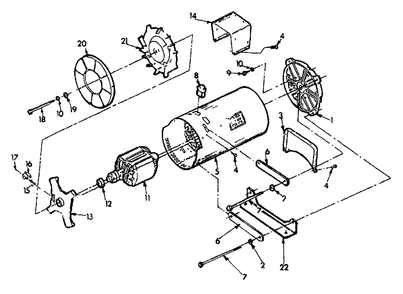 Generator No. 70488 Diagram and Parts List for T4000 (9109-0)(9109-0) Generac Generator