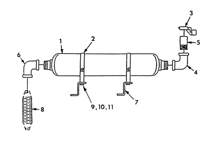 Exhaust Muffler Diagram and Parts List for 9300-4  Generac Generator