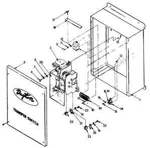 Transfer Switch Diagram and Parts List for 9008-2  Generac Generator