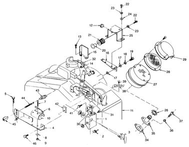 Part Location Diagram of 51211-J Generac Throttle Control, Twist Lock