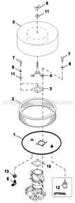 Ev Air Cleaner Diagram and Parts List for HT08054JNAX (3000089944)(2016) Generac Generator