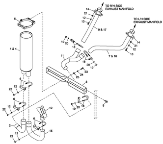 Muffler Exhaust 4.2l Ge Telecom Diagram and Parts List for 0057091 (5304977)(2009) Generac Generator