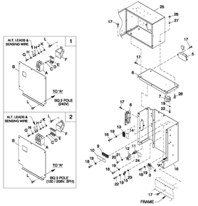 Connection B0xc1 Cpl 1 Diagram and Parts List for ET02516GNSN (5817583 - 5853670)(2010) Generac Generator