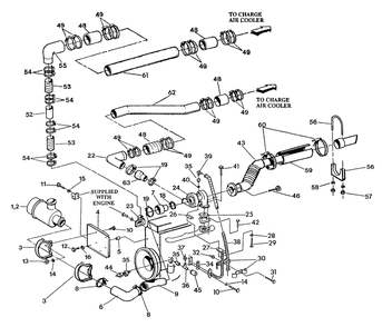 Turbocharger Diagram and Parts List for 9336-4  Generac Generator
