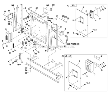 Cpl C5 H Control Cb Connection (1) Diagram and Parts List for QT10068JVAN (5005273)(2008) Generac Generator