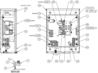 Ev Rts Nema3r 200a/120/240v Diagram and Parts List for 0053263 (5006763 - 5006773)(2008) Generac Generator