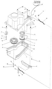 Mounting Base Assembly Diagram and Parts List for 4268-0  Generac Generator