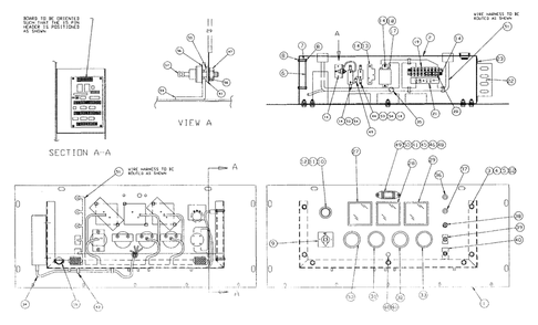 Control Panel (Part 2) Diagram and Parts List for 4061-0  Generac Generator