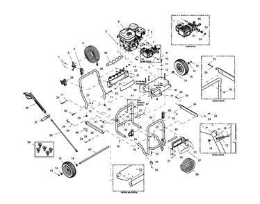 Part Location Diagram of 0J0141A Generac Billboard Cap With Gun Hook Org