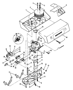 Carburetor 4.0/5.0/6.5/7.5/8.0 Diagram and Parts List for 8947-1  Generac Generator