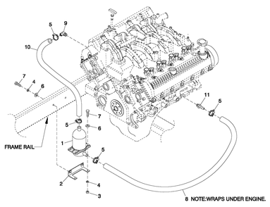 Block Heater 5.4l C3 Diagram and Parts List for QT05554AVNNA (4495265 - 4709649)(2007) Generac Generator