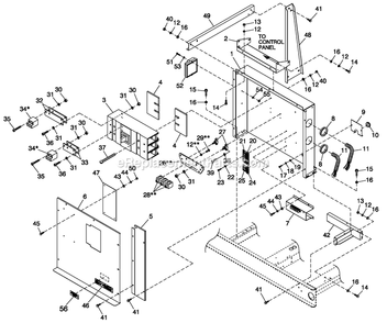 Control Panel C5 H-100 Lmd Diagram and Parts List for CT15068GNSN (2408V28069)(2008) Generac Generator