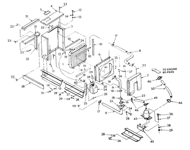 Radiator 2 Diagram and Parts List for 9112-6  Generac Generator