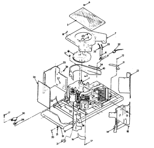 Sheet Metal Diagram and Parts List for 9231-0  Generac Generator