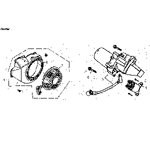 Starter Diagram and Parts List for 5941-2  Generac Generator