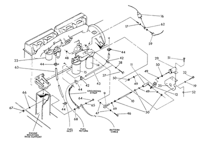 Engine Parts (Part 1) Diagram and Parts List for 9413-0  Generac Generator