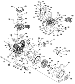 Engine 10 Diagram and Parts List for 0052500 (4699893 - 5773346)(2010) Generac Generator