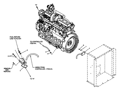 Electronic Governor Diagram and Parts List for 4063-0  Generac Generator
