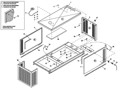 Ev Enclosure C1 Cpl Diagram and Parts List for 0055941 (6042221 - 6873475)(2012) Generac Generator