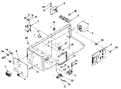Control panel Diagram and Parts List for 9067-2  Generac Generator