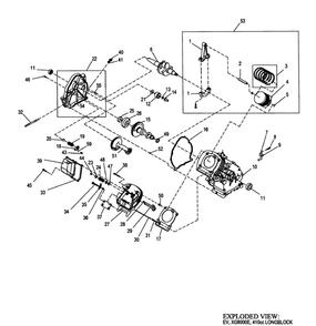 Engine 1 Diagram and Parts List for 005747-1  Generac Generator