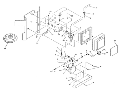 Carburetor Diagram and Parts List for 9735-2  Generac Generator