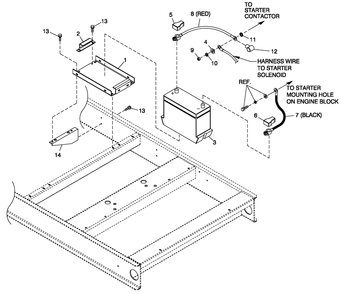 Ev Battery Diagram and Parts List for CT08046ANSN (3507V24654)(2007) Generac Generator