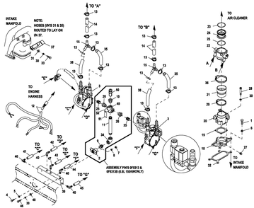 Part Location Diagram of 0K3795 Generac Hang Tag Fuel Press Test Point
