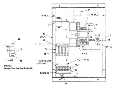 Transfer Switch Diagram and Parts List for AUTOMATICTRANSFERSWITCH  Generac Generator