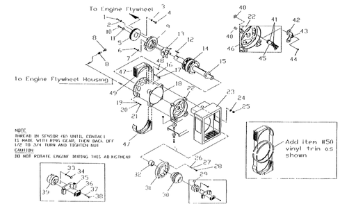 Part Location Diagram of 44089 Generac Scroll Assembly