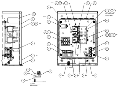 Part Location Diagram of 0F2712A Generac Decal Xfer Switch Data Se 200a