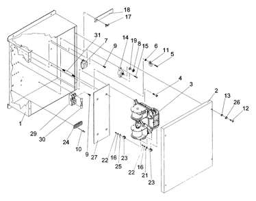 Transfer Switch Diagram and Parts List for 4300-0  Generac Generator
