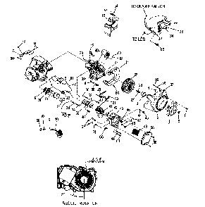 Engine assy Diagram and Parts List for XG8000E-5747-2  Generac Generator