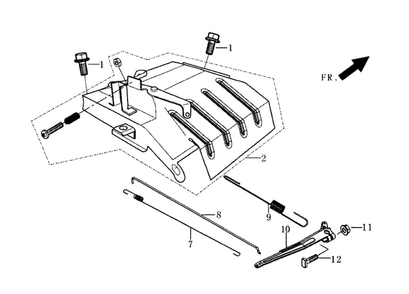 Control Assembly-Throttle Diagram and Parts List for 005939-5  Generac Generator