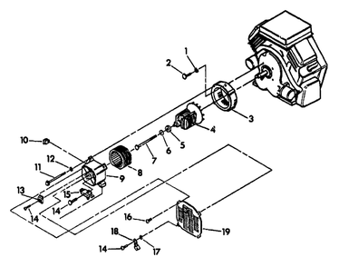 Replacement Parts List For A-C Generator Diagram and Parts List for 4W113A (9163-0)(9163-0) Generac Generator