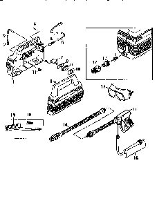 Attachments, cover and switches Diagram and Parts List for 9857-0  Generac Pressure Washer