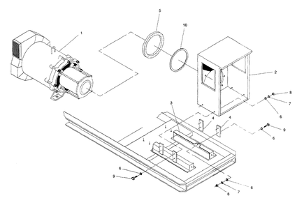 Connection Box Diagram and Parts List for 4589-0  Generac Generator