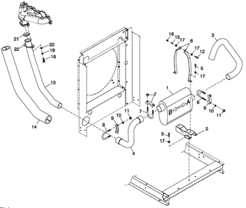 Ev Exhaust System 2.4l Diagram and Parts List for QT02724ANAN (5041854 - 5046648)(2008) Generac Generator