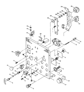 Welder Panel Diagram and Parts List for 6982-0  Generac Welder