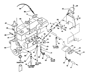 6.4 Liter Engine Diagram and Parts List for 9399-2  Generac Generator