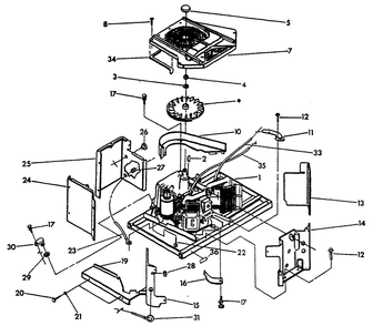 Sheet Metal Diagram and Parts List for 9677-2  Generac Generator